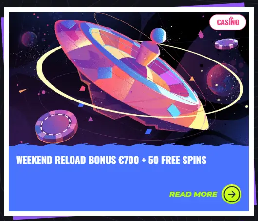 Weekend Reload bonus up to €700